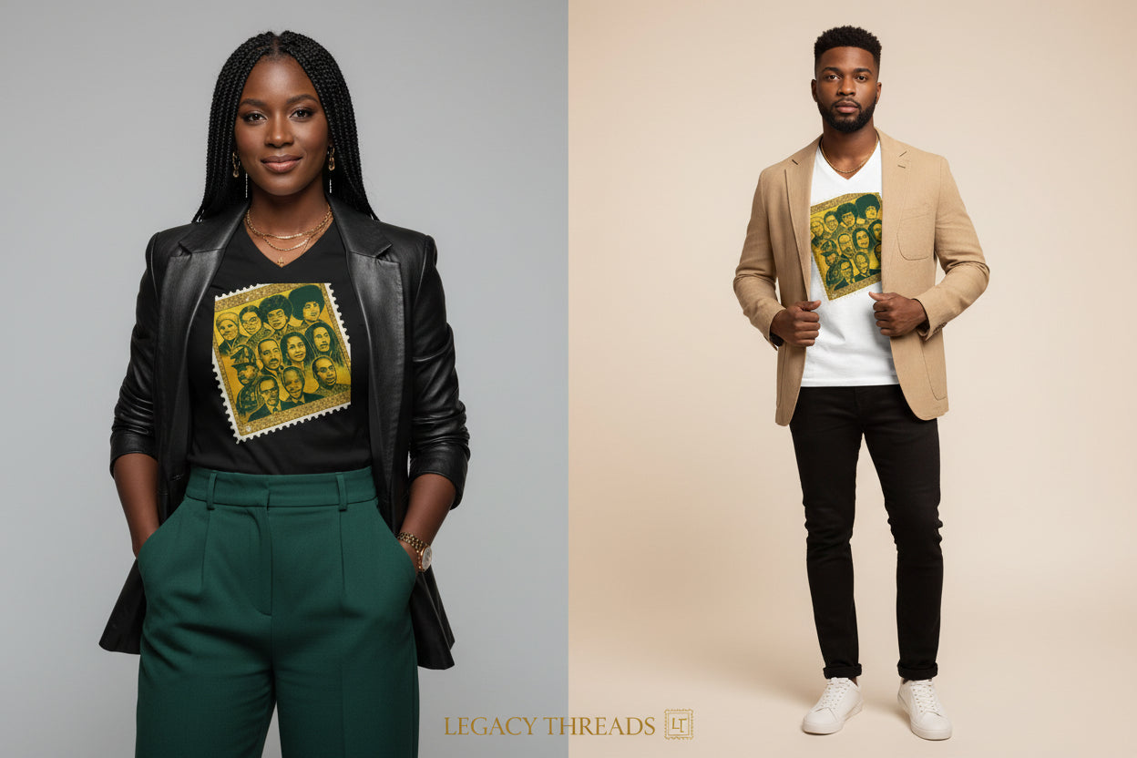 Revolutionary Icons Unisex V-Neck Tee