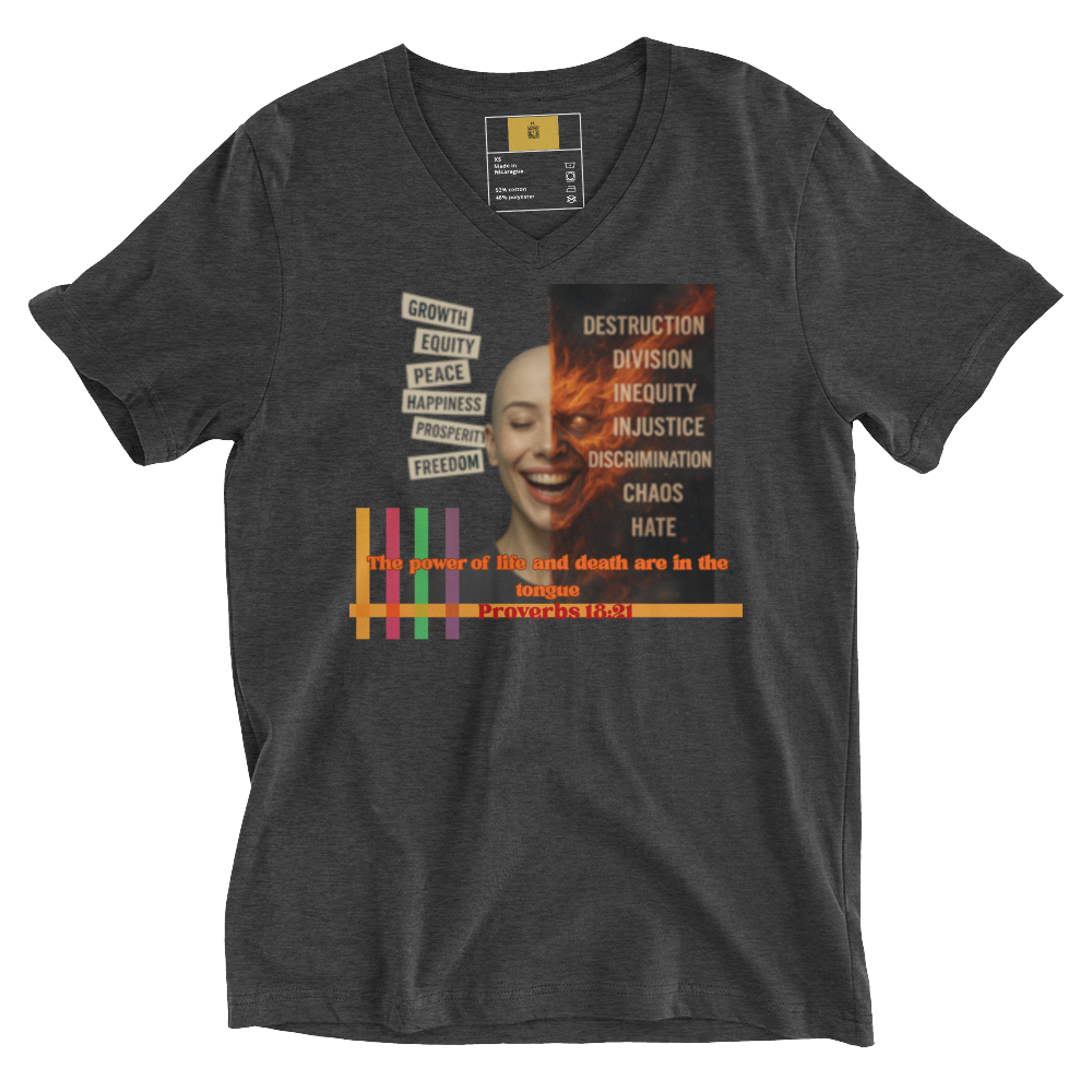 “Truth and Consequences" Unisex V-Neck Tee