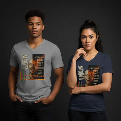 “Truth and Consequences" Unisex V-Neck Tee