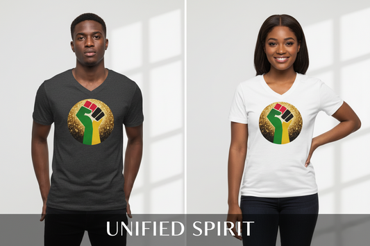 Pan-African Power Unisex V-Neck Tee