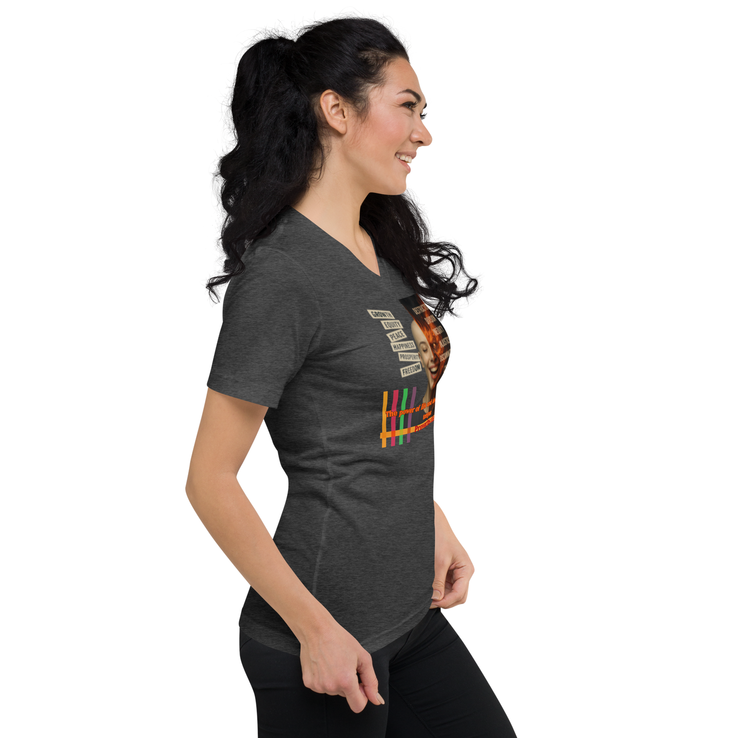 “Truth and Consequences" Unisex V-Neck Tee