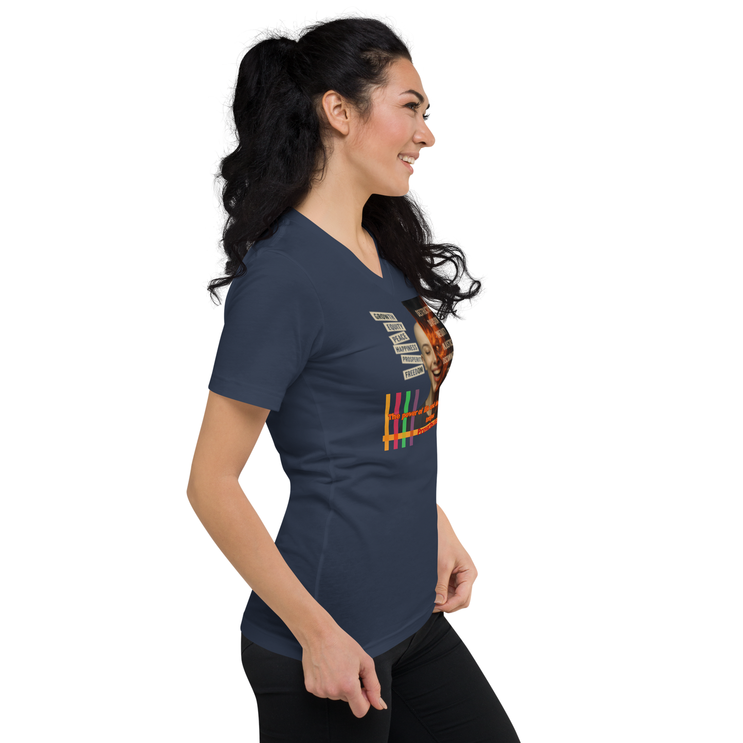 “Truth and Consequences" Unisex V-Neck Tee