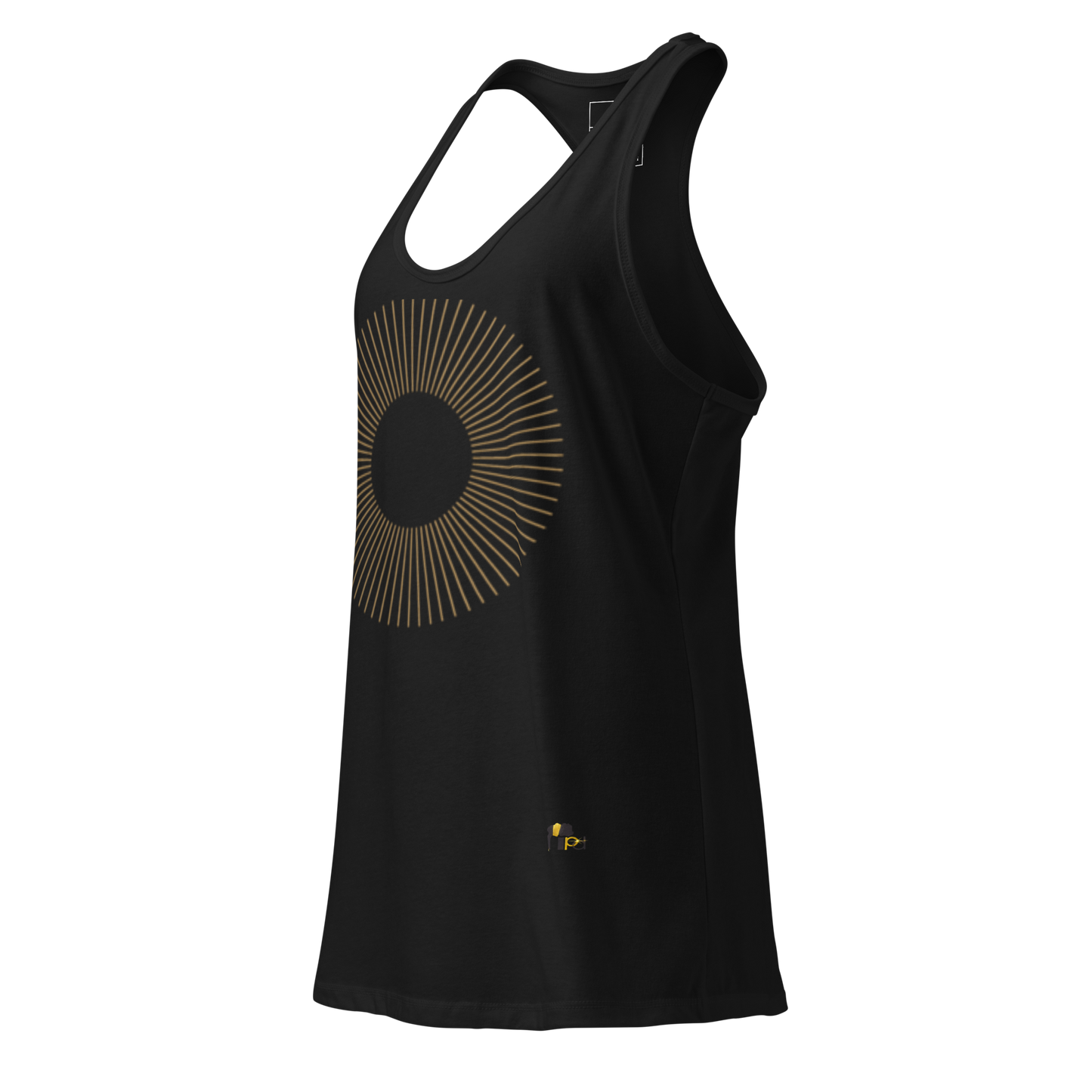Golden Aura Women's Fitted Racerback Tank Top