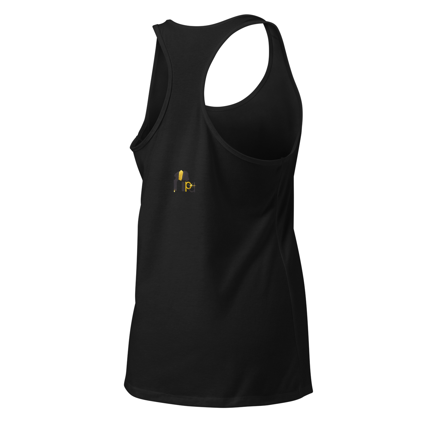Golden Aura Women's Fitted Racerback Tank Top