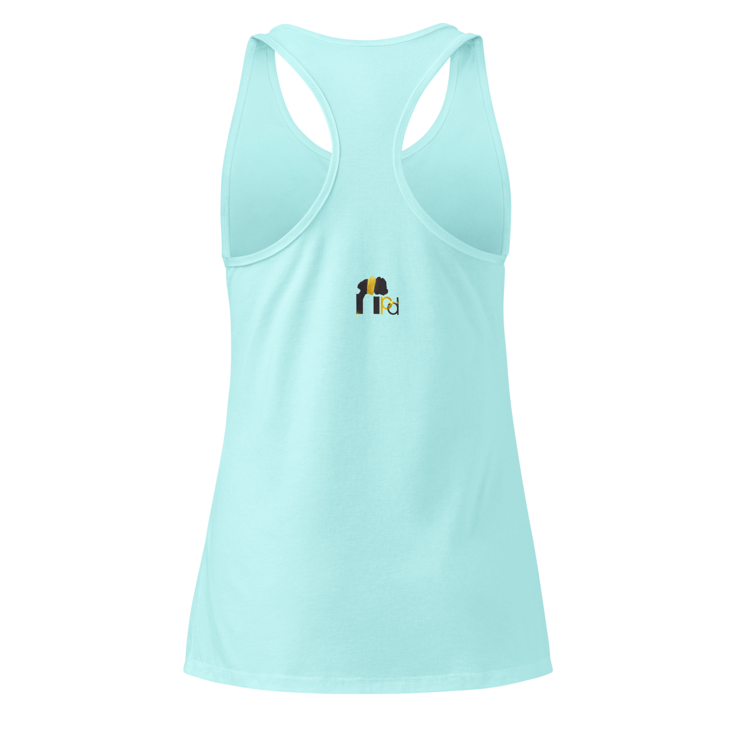 Golden Aura Women's Fitted Racerback Tank Top