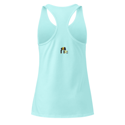 Golden Aura Women's Fitted Racerback Tank Top