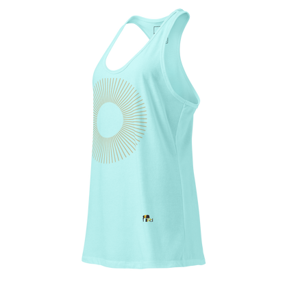 Golden Aura Women's Fitted Racerback Tank Top
