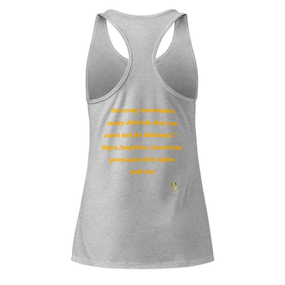 Maya Empowerment Fitted Racerback Top for Women