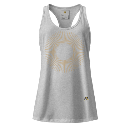 Golden Aura Women's Fitted Racerback Tank Top