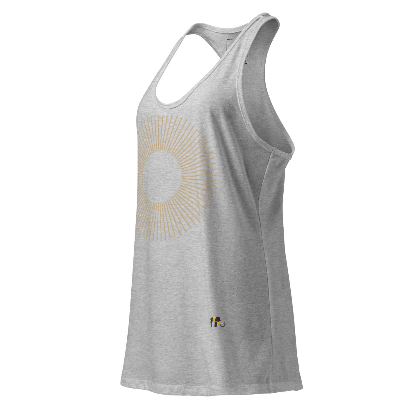 Golden Aura Women's Fitted Racerback Tank Top