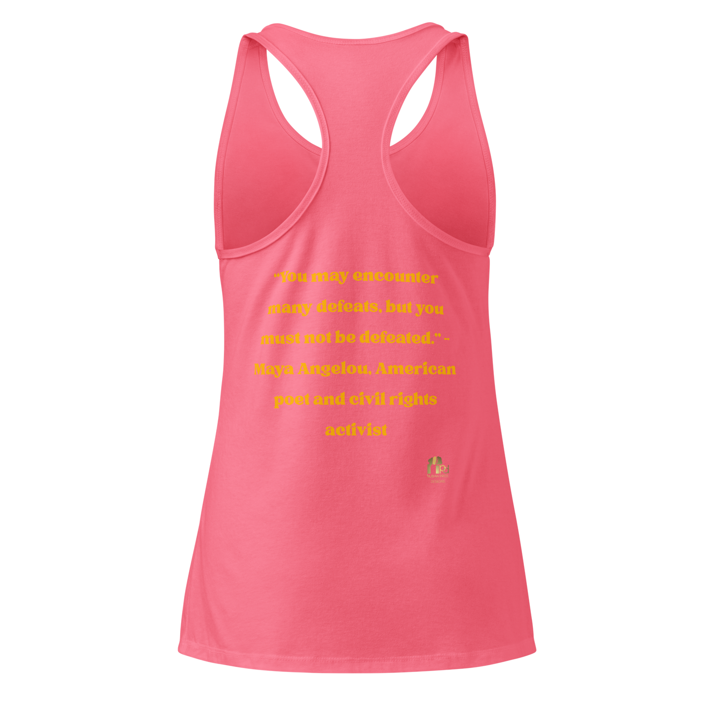 Maya Empowerment Fitted Racerback Top for Women