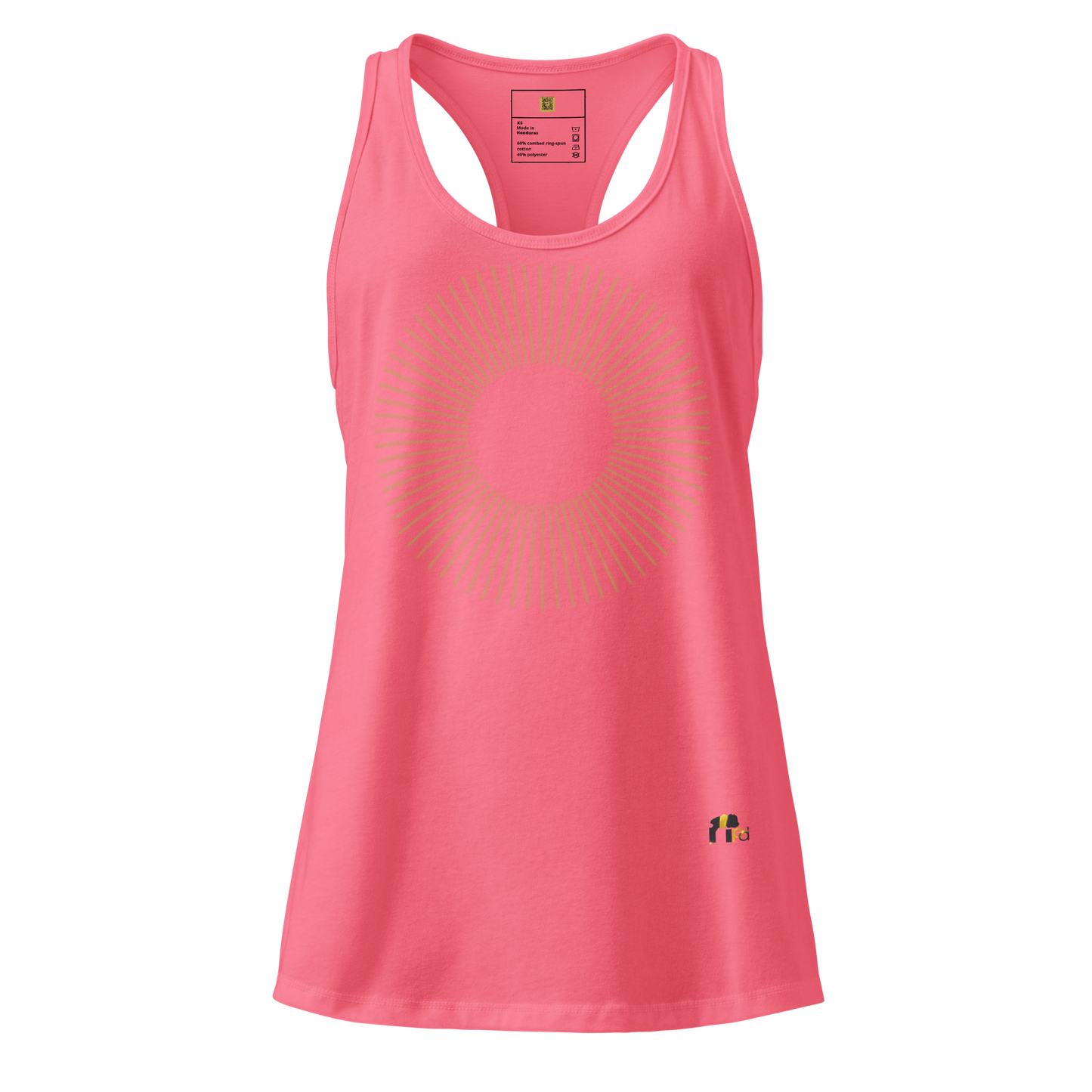 Golden Aura Women's Fitted Racerback Tank Top