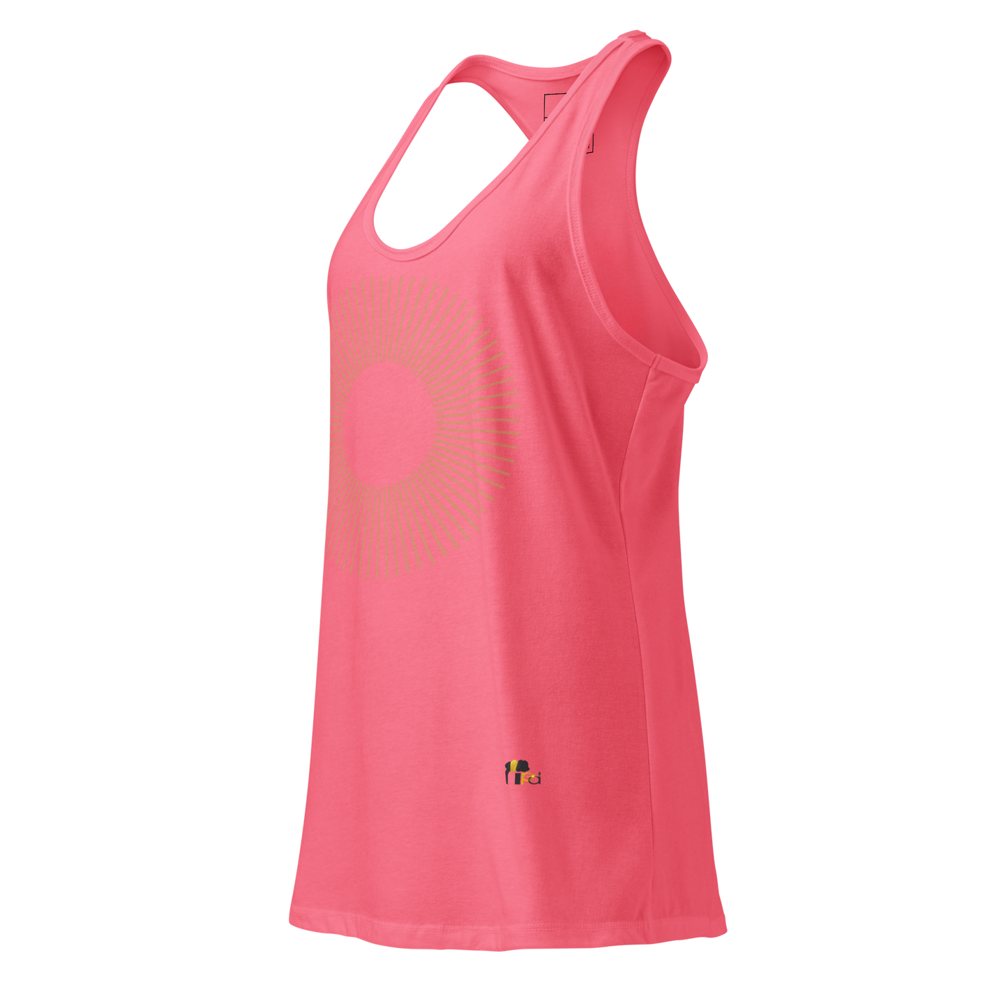 Golden Aura Women's Fitted Racerback Tank Top
