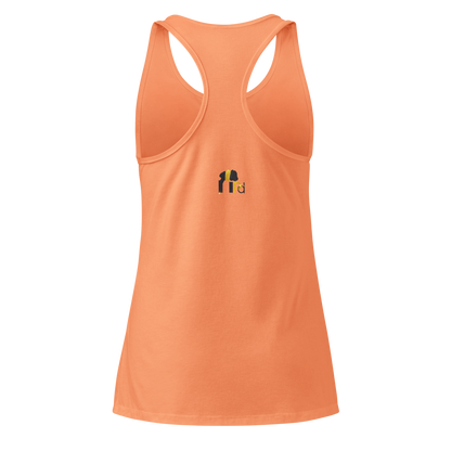 Golden Aura Women's Fitted Racerback Tank Top