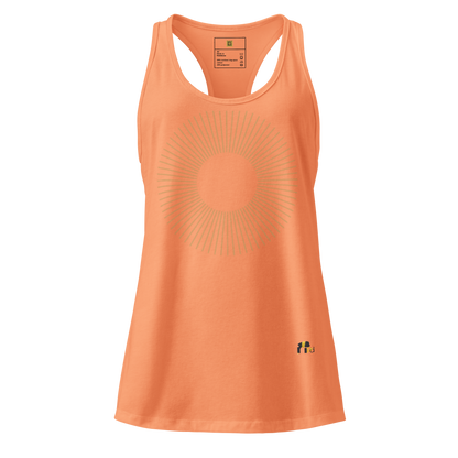 Golden Aura Women's Fitted Racerback Tank Top