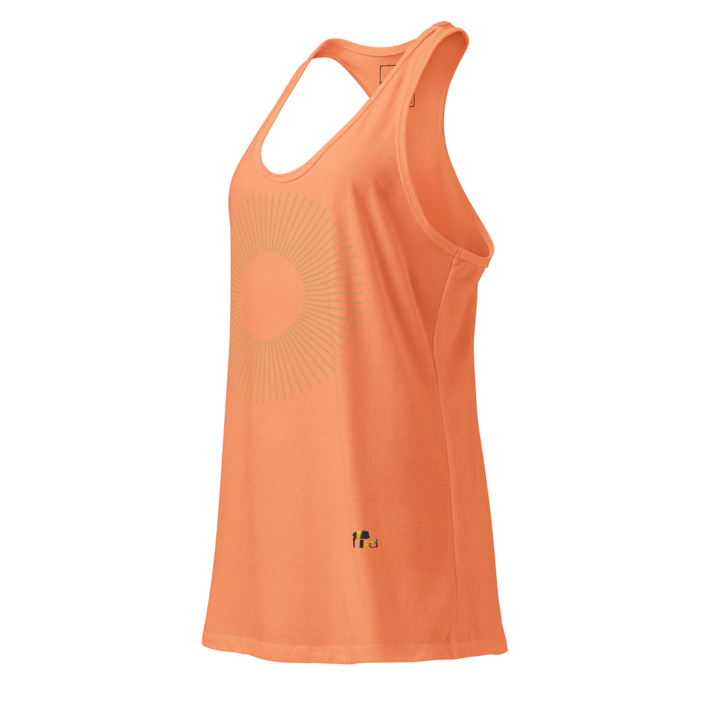 Golden Aura Women's Fitted Racerback Tank Top
