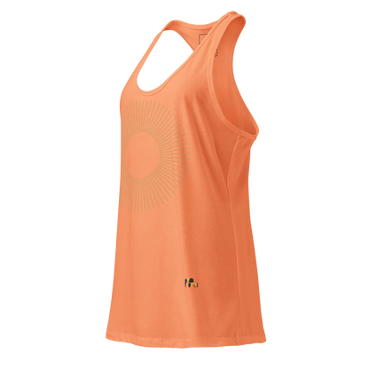 Golden Aura Women's Fitted Racerback Tank Top