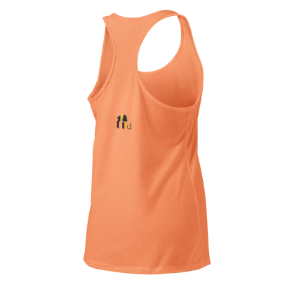 Golden Aura Women's Fitted Racerback Tank Top