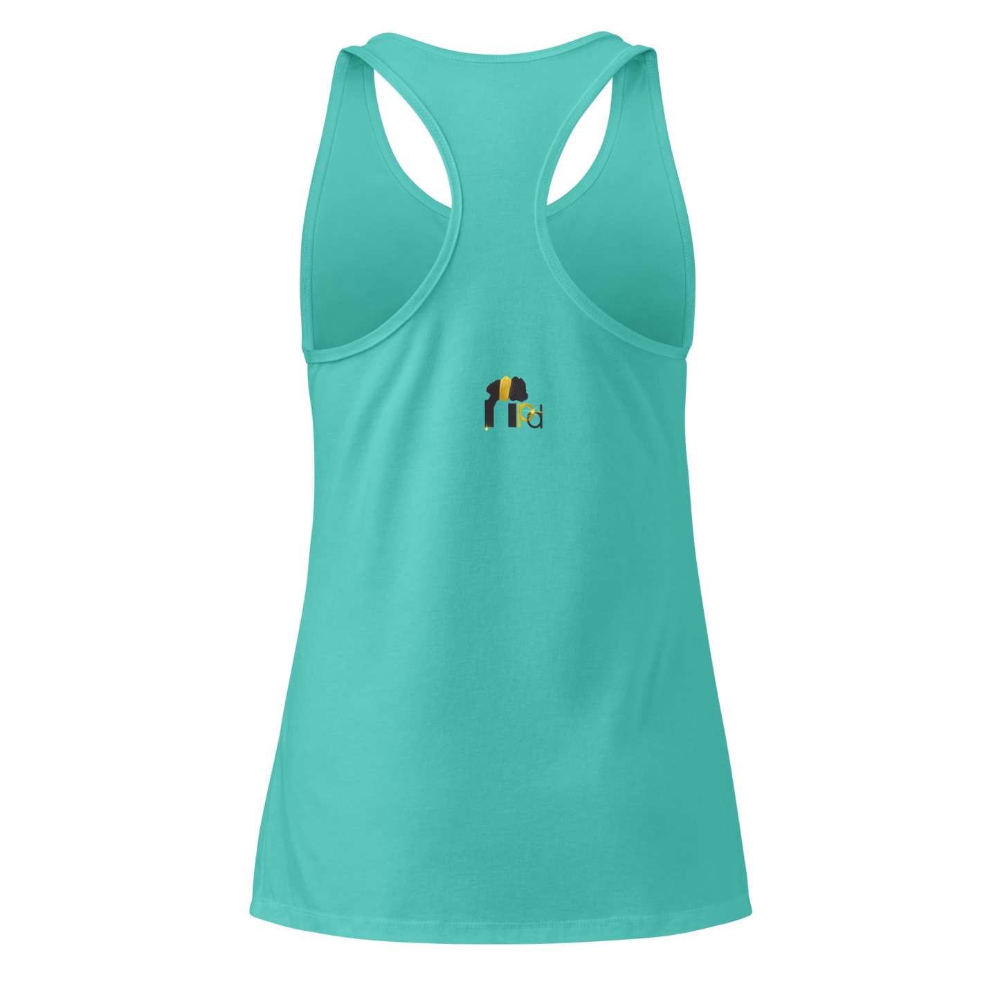 Golden Aura Women's Fitted Racerback Tank Top