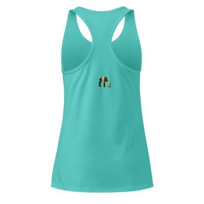 Golden Aura Women's Fitted Racerback Tank Top