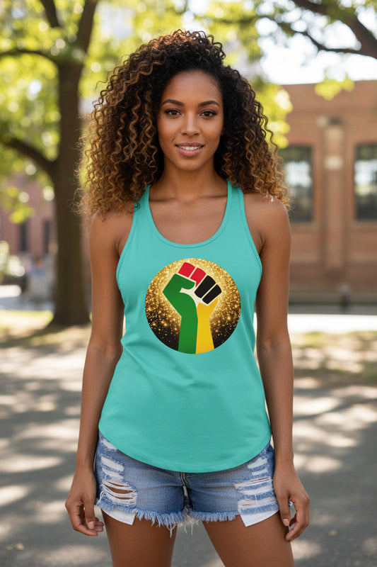 Radiant Resistance Fitted Racerback Tank Top for Women