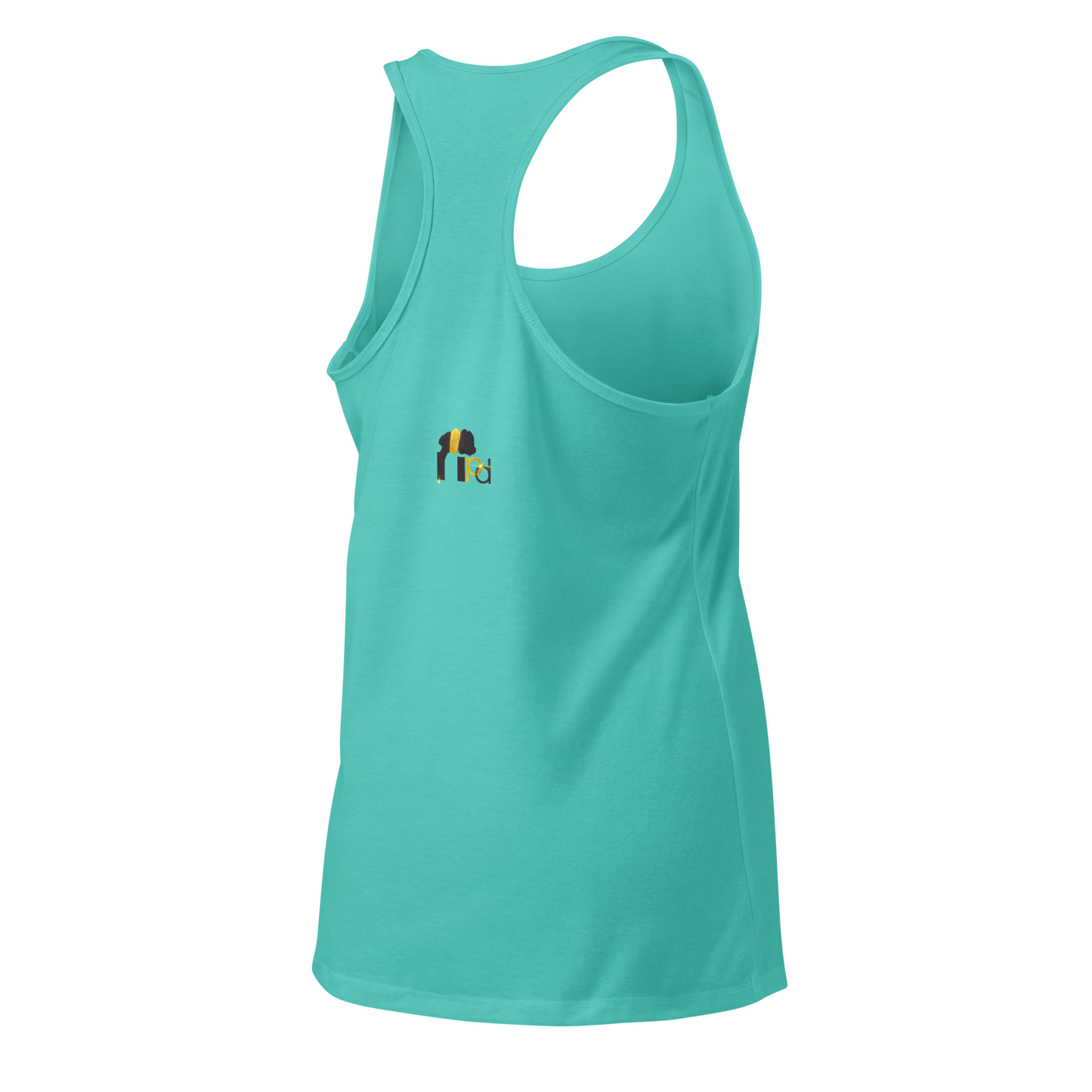 Golden Aura Women's Fitted Racerback Tank Top