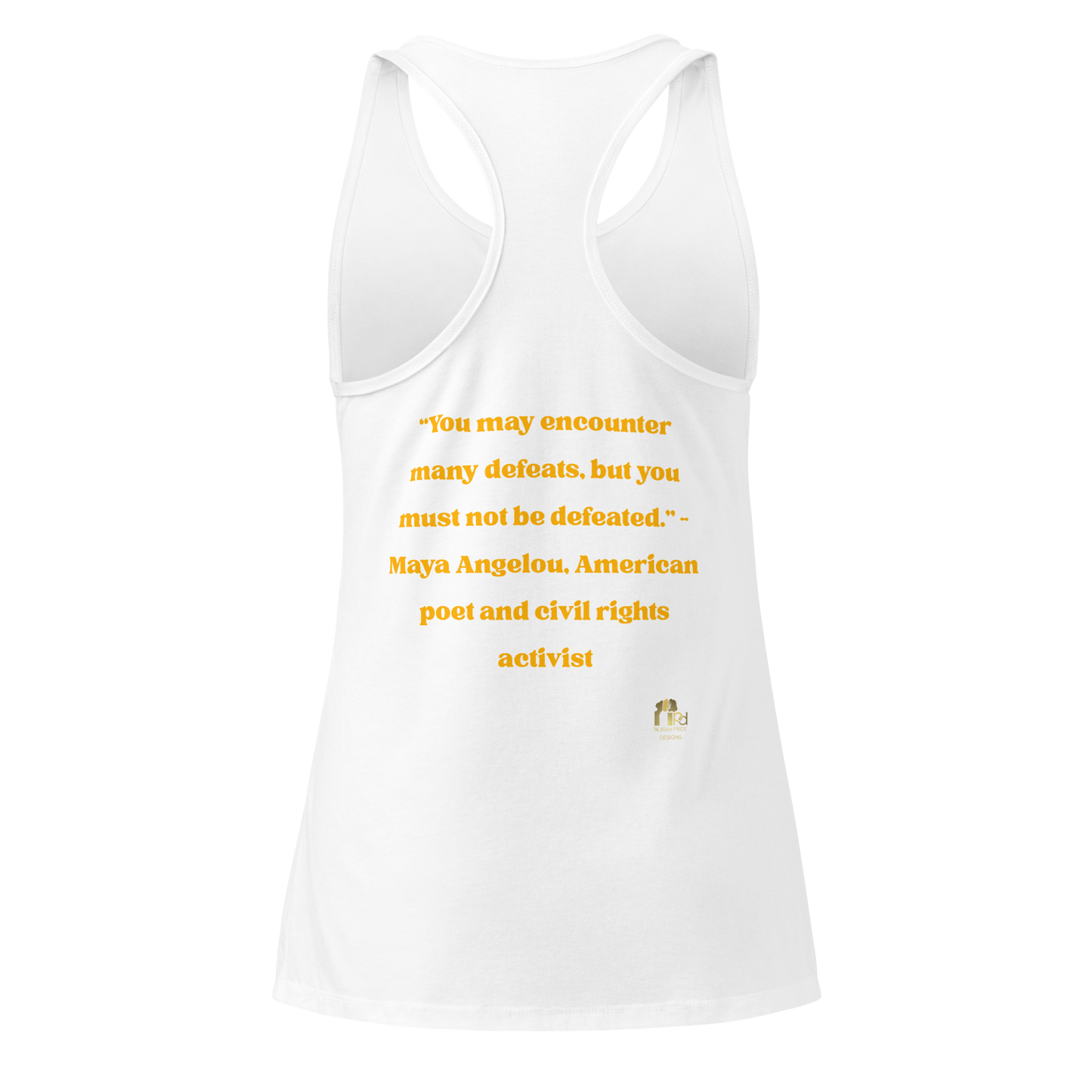 Maya Empowerment Fitted Racerback Top for Women