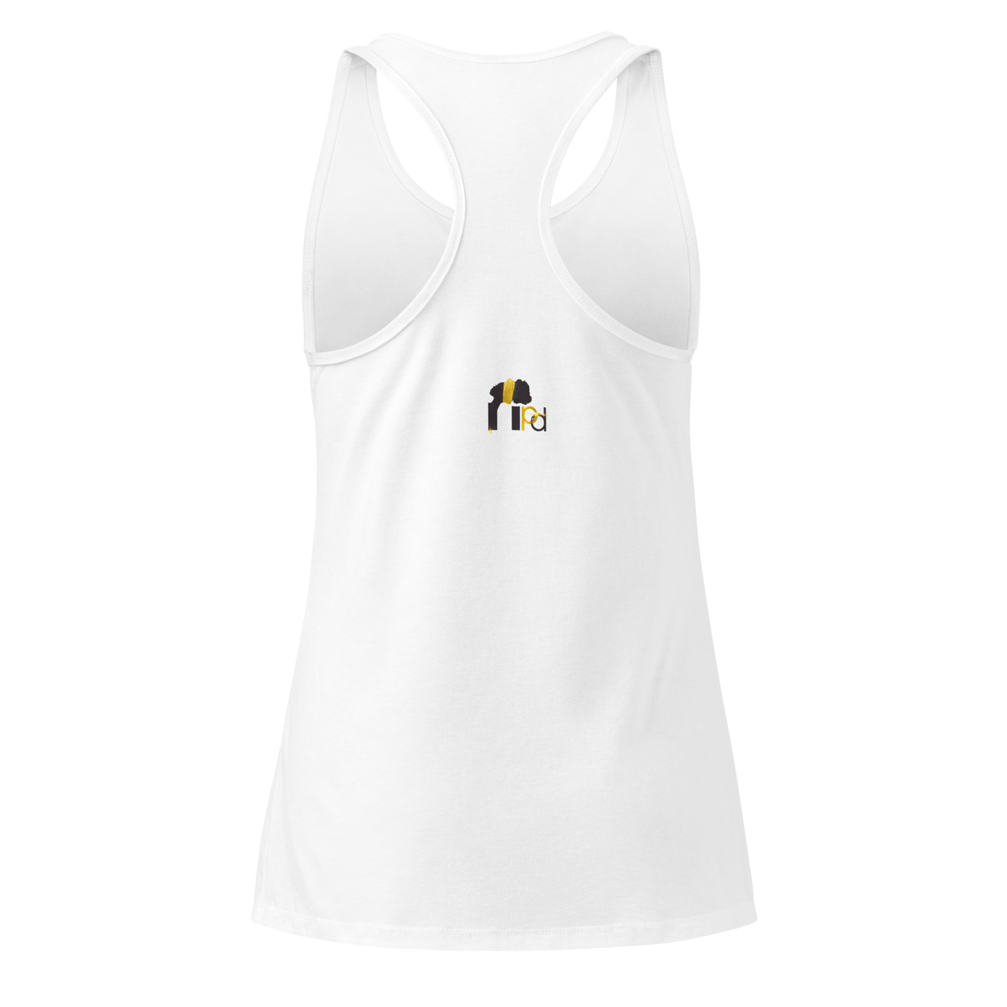 Golden Aura Women's Fitted Racerback Tank Top
