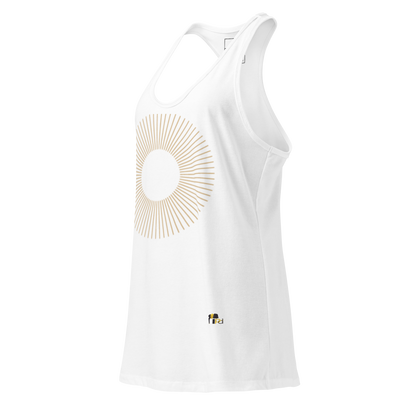 Golden Aura Women's Fitted Racerback Tank Top