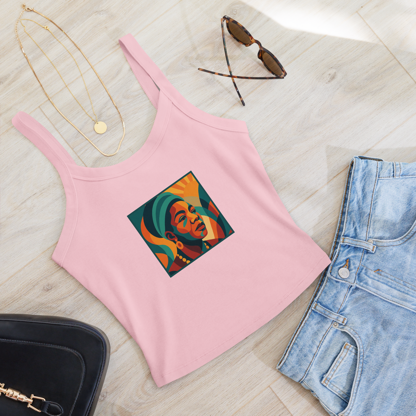 Maya Empowerment Micro-Rib Tank Top for Women