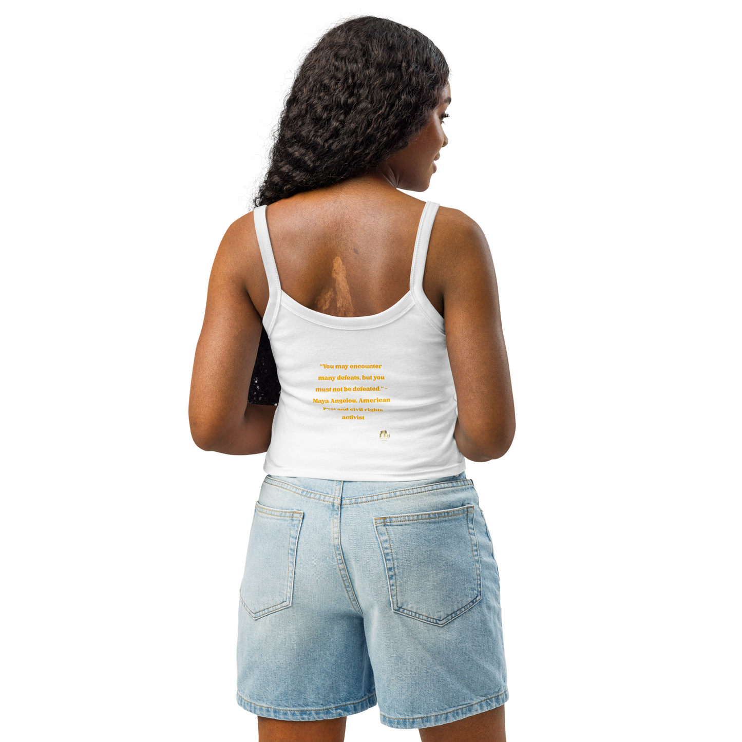 Maya Empowerment Micro-Rib Tank Top for Women