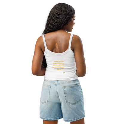 Maya Empowerment Micro-Rib Tank Top for Women