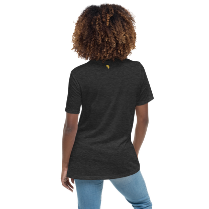 Gold Stripe Africa Tee for Women