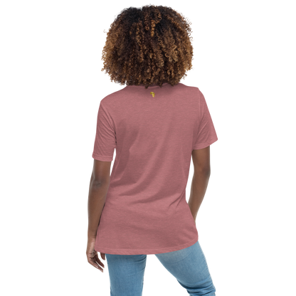 Gold Stripe Africa Tee for Women