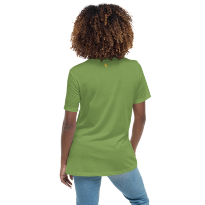 Gold Stripe Africa Tee for Women