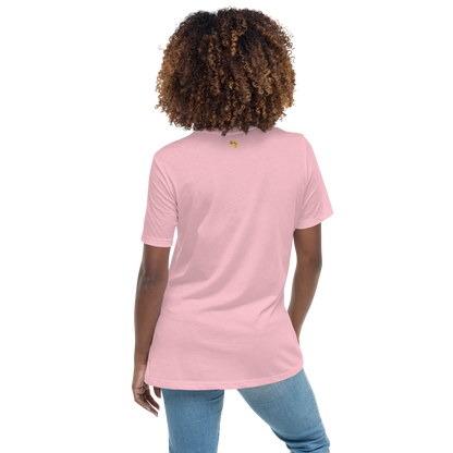 Gold Stripe Africa Tee for Women
