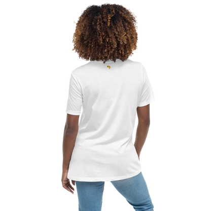 Gold Stripe Africa Tee for Women