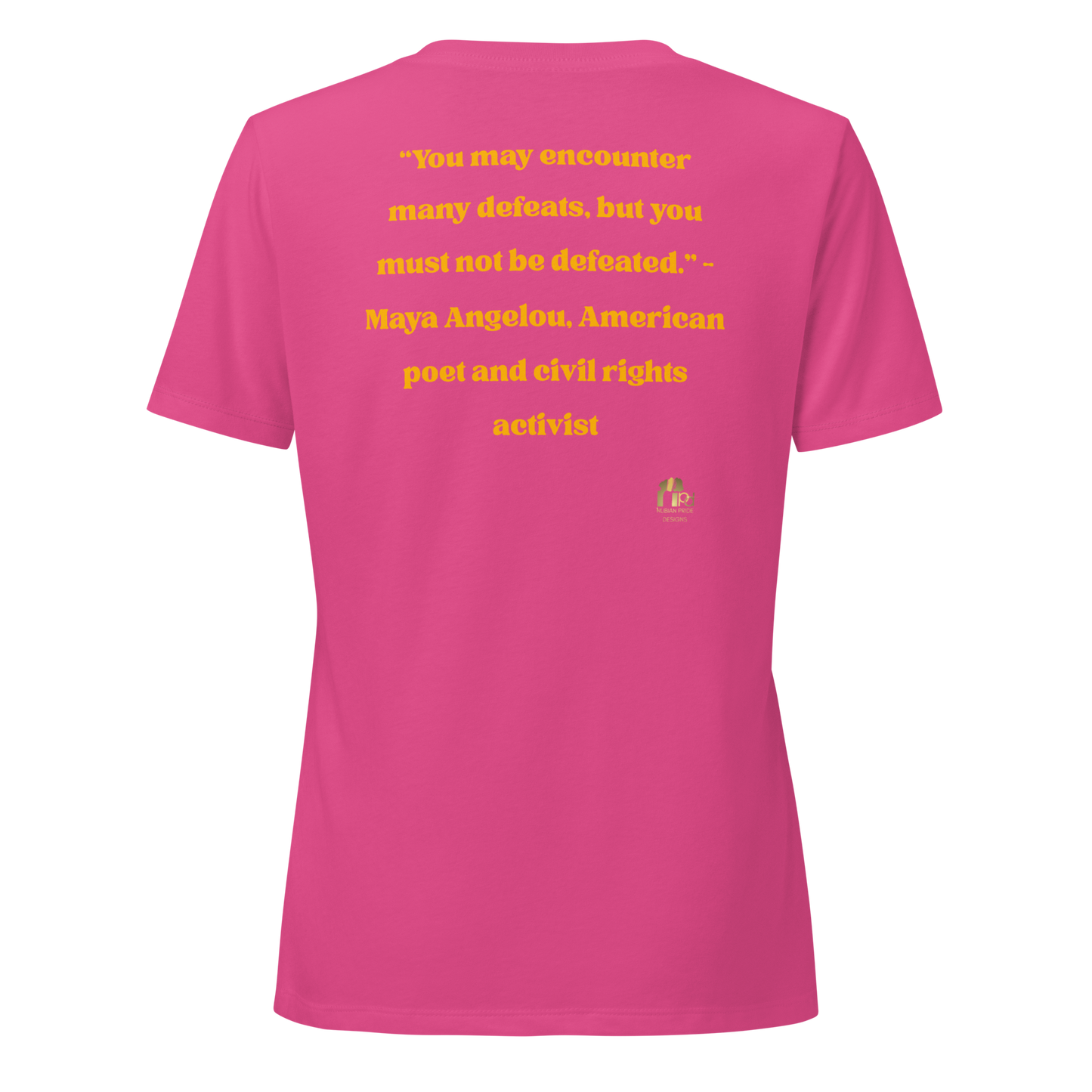Maya Empowerment Relaxed V-neck Tee for Women