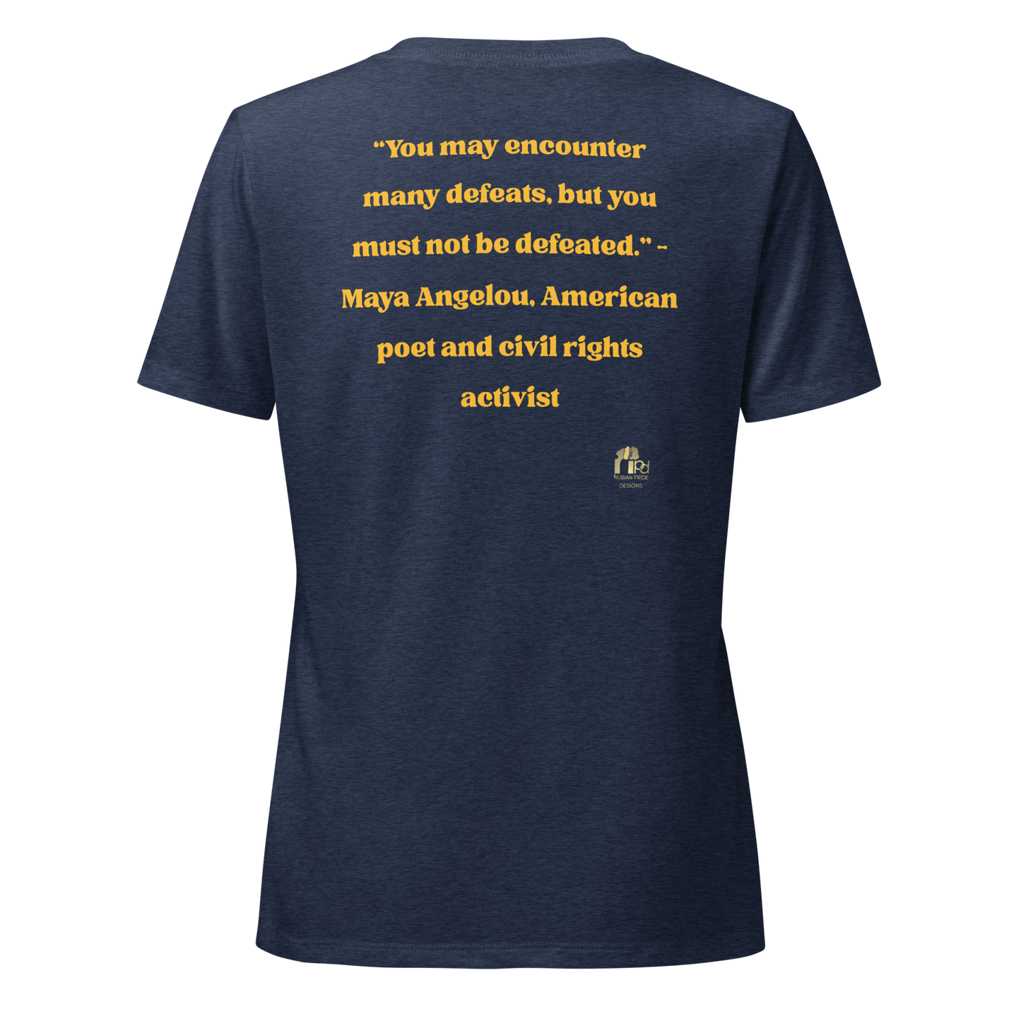 Maya Empowerment Relaxed V-neck Tee for Women