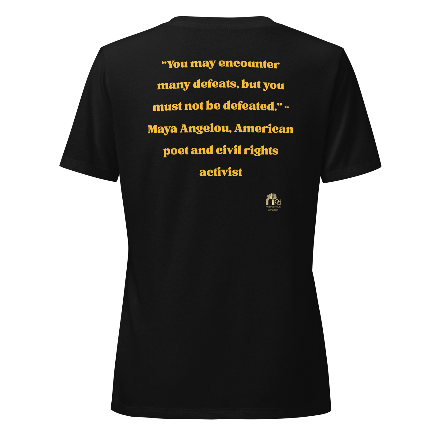Maya Empowerment Relaxed V-neck Tee for Women