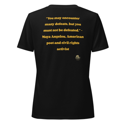Maya Empowerment Relaxed V-neck Tee for Women