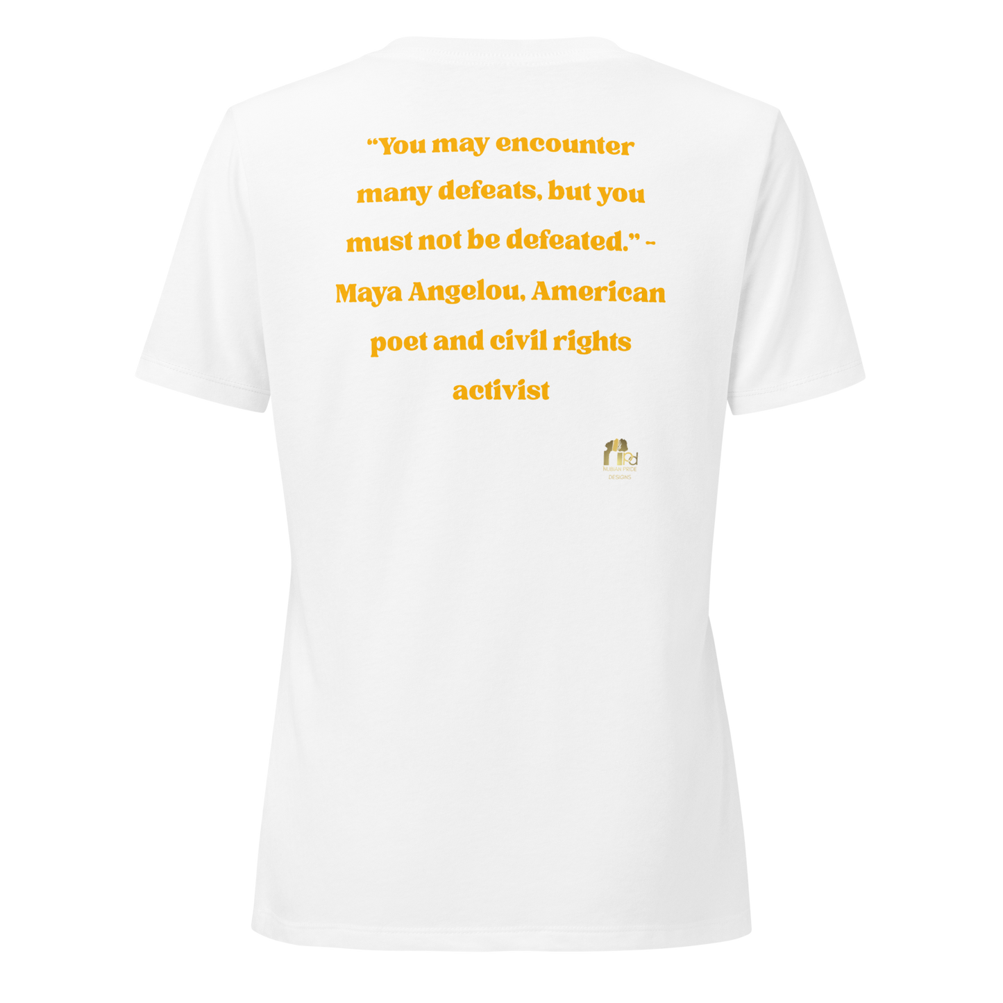 Maya Empowerment Relaxed V-neck Tee for Women