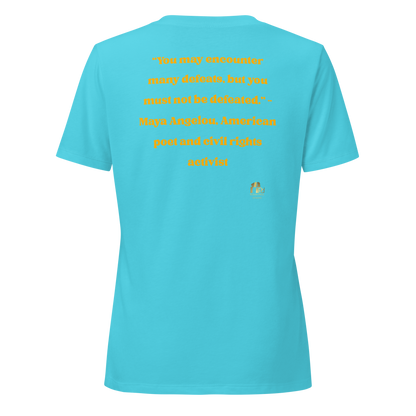 Maya Empowerment Relaxed V-neck Tee for Women