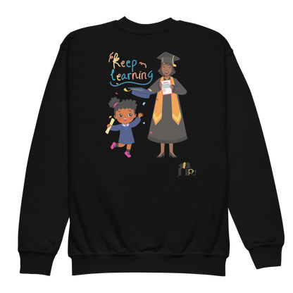 Keep Learning Proud Future HBCU Grad™ Youth Crewneck Sweatshirt for Girls