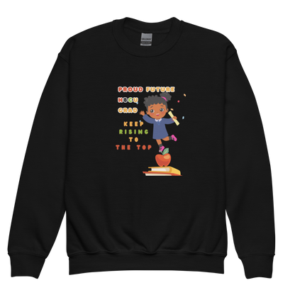 Proud Future HBCU Grad – Aim Higher Youth Crewneck Sweater for Girls