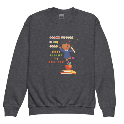 Proud Future HBCU Grad – Aim Higher Youth Crewneck Sweater for Girls