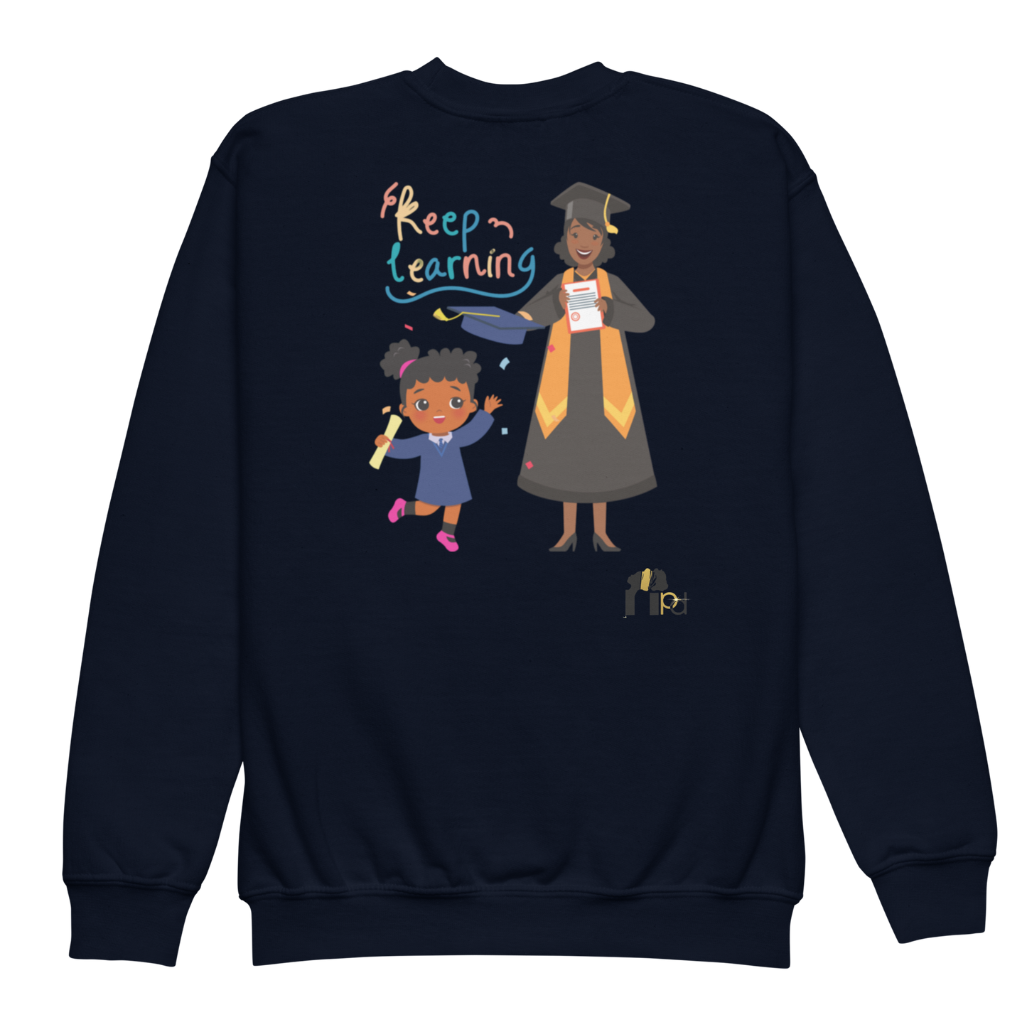 Keep Learning Proud Future HBCU Grad™ Youth Crewneck Sweatshirt for Girls