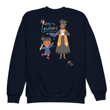 Keep Learning Proud Future HBCU Grad™ Youth Crewneck Sweatshirt for Girls