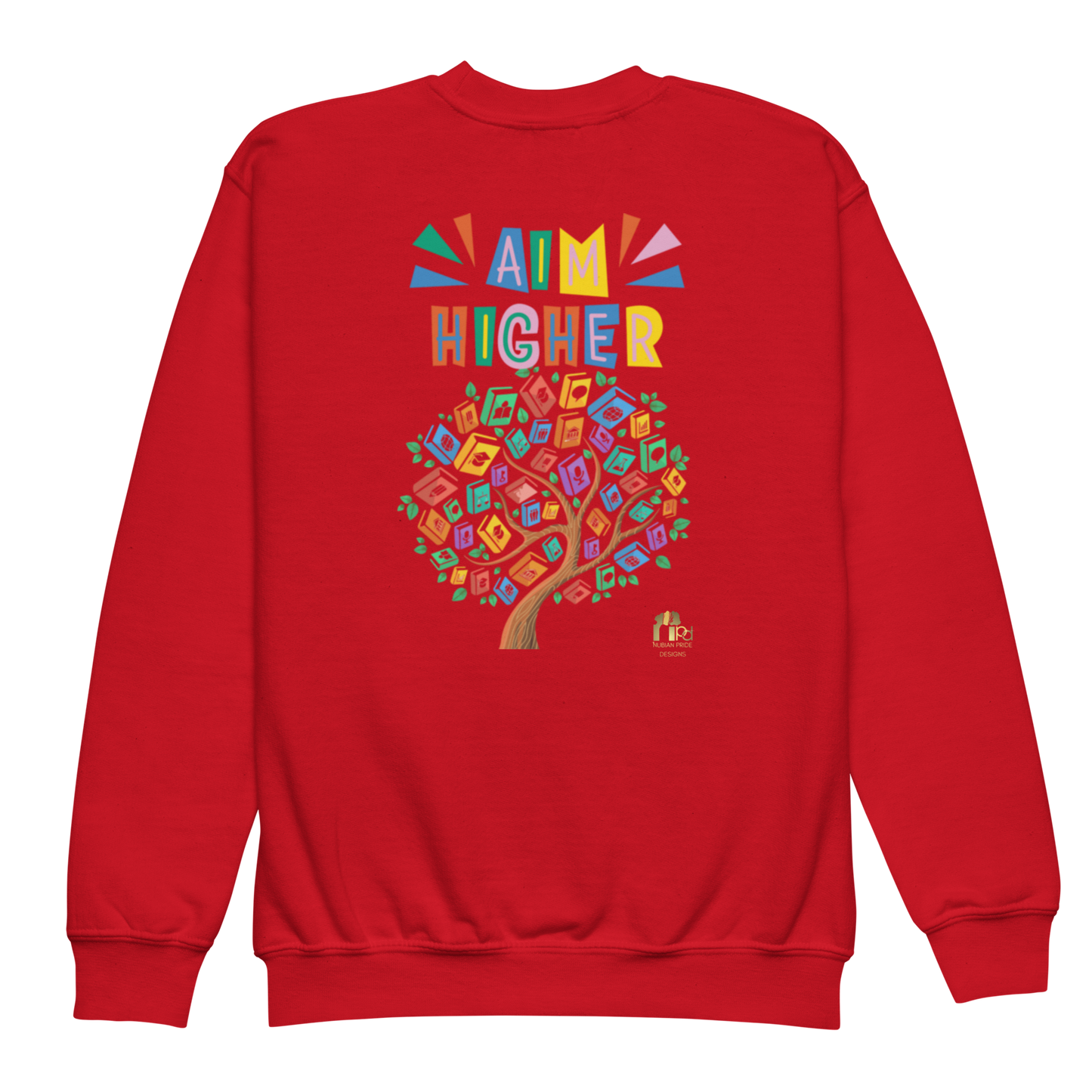 Proud Future HBCU Grad – Aim Higher Youth Crewneck Sweater for Girls