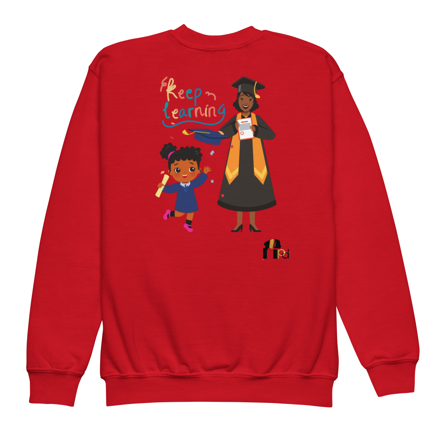 Keep Learning Proud Future HBCU Grad™ Youth Crewneck Sweatshirt for Girls